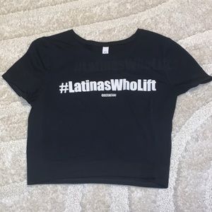 Latinas Who Lift Crop Top